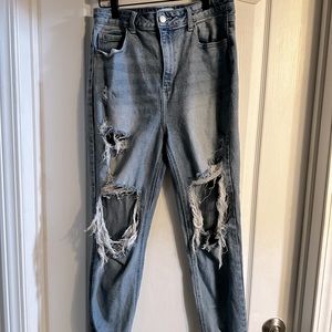 Cello Ripped Straight Leg Jeans